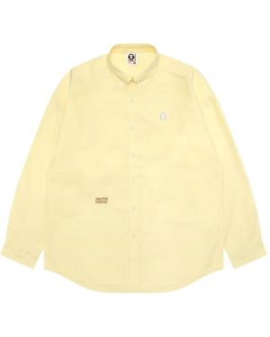 Aape By A Bathing Ape Embroidery Shirt - Yellow