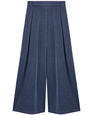 Momoní Aspen Pleated Pants - Blue