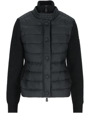 Moncler Quilted Cardigan - Black