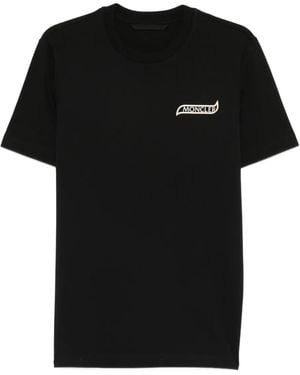 Moncler Ss Logo-Detail T-Shirt - Black