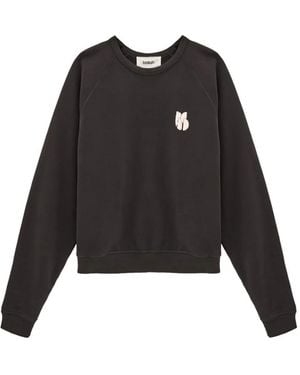 Ba&sh Swing Logo-Print Sweatshirt - Black
