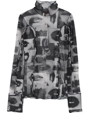 HUGO Deuphoria Mesh T-Shirt - Gray