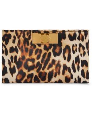 Giuseppe Zanotti Annhita Satin-Clutch - Braun
