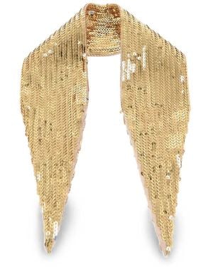 DSquared² Sequin-Embellished Scarf - Natural