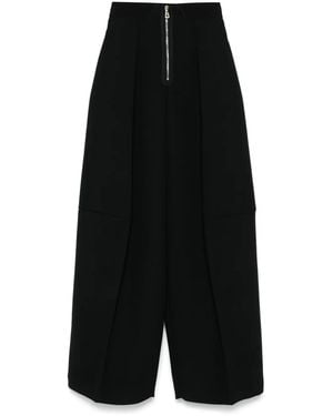 Jean Paul Gaultier Heavy Crepe Bonded Trouser - Black
