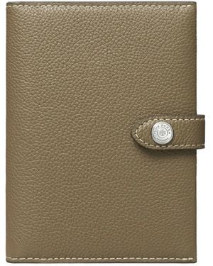 Tory Burch Button Leather Passport Case - Green