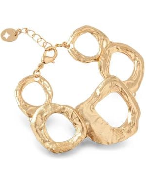 Sessun Maxie Hammered-Effect Link Bracelet - Metallic