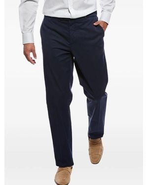 Brunello Cucinelli Pantalones Rectos Con Pinzas - Azul
