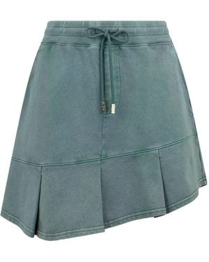 Gcds Pleated Miniskirt - Blue