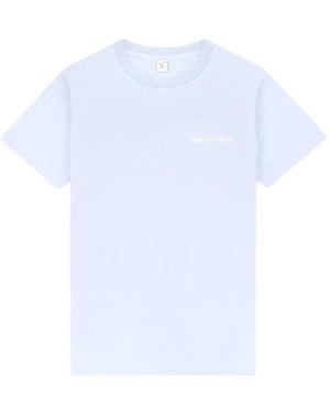 Sporty & Rich Health Is Wealth Logo-Print T-Shirt - White