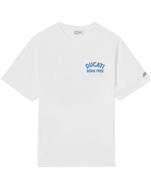 MC2 Saint Barth Xducati Portland Graphic-Print T-Shirt - White