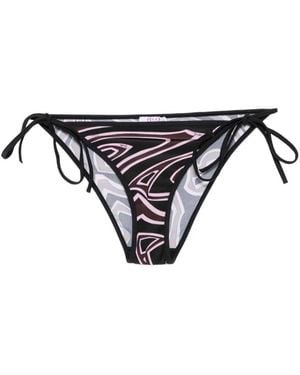 PUCCI Slip Bikini Con Stampa - Nero