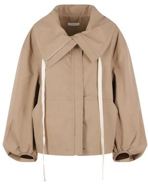 Co. Zip-Up Llared Jacket - Natural