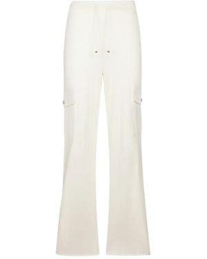 Liu Jo Elastic-Waistband Cargo Pants - White