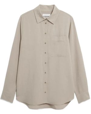 ARMEDANGELS Chemise Boutonnée À Poche Poitrine - White
