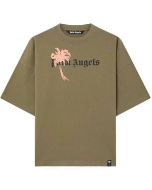 Palm Angels Lockeres Palm Drift T-Shirt - Grün