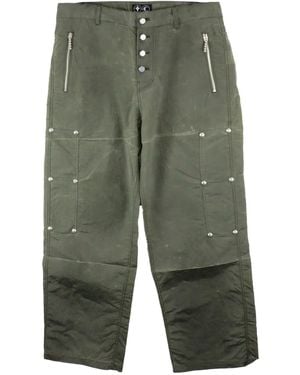 THUG CLUB Pantaloni Scarred - Verde