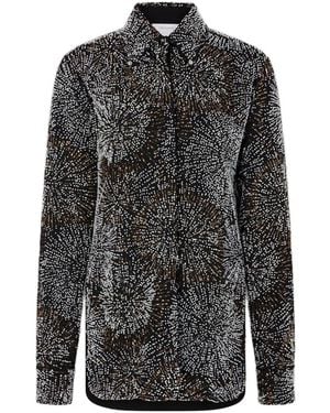 Rabanne Chemise À Broderies - Gris