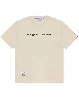 Aape By A Bathing Ape Logo Graphic T-Shirt - Natural