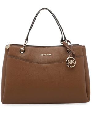 MICHAEL Michael Kors Logo-Plaque Tote Bag - Brown