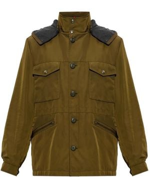 Moncler Yricas Hooded Puffer Jacket - Green
