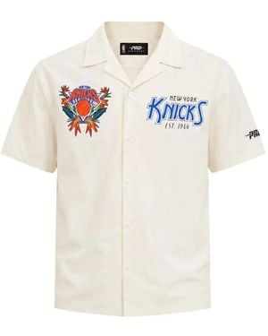 Pro Standard X Nba New York Knicks Paradise Camp Shirt - White