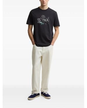 Barbour X Paul Smith Fortune Fish-Print T-Shirt - Black
