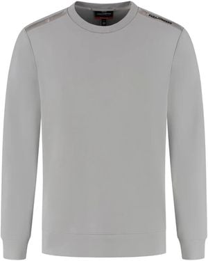 Parajumpers Logo-Tape Crew-Neck Sweatshirt - Grey