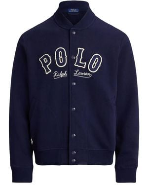 Polo Ralph Lauren Press-stud Sweatshirt - Blue