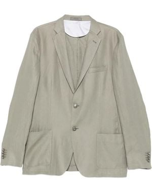 Corneliani Single-Breasted Patch-Pocket Jacket - Grey