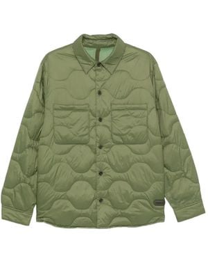 Paul Smith Quilted Packable Buttoned Jacket - Green