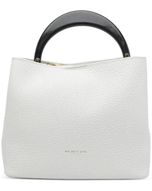 MY BEST BAG Pochette Firenze En Cuir Grainé - Blanc