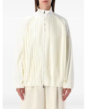 Nike Pleated Bomber Jacket - Natural