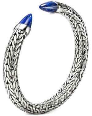 John Hardy Sterling Spear 50 Lapis Lazuli Bracelet - Blue