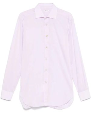 Kiton Camisa con pliegues - Rosa