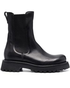 Moma Tronchetto Chelsea Ankle Boots - Black