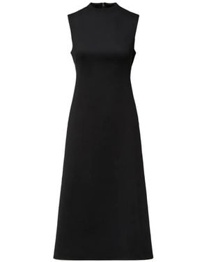 Calvin Klein Sleeveless Mock-Neck Midi Dress - Black