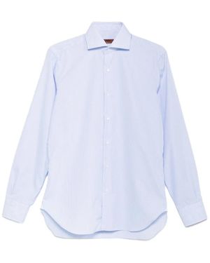 Barba Napoli ストライプ シャツ - ホワイト