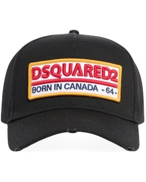 DSquared² Gorra con parche del logo - Rojo