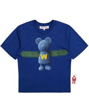 Walter Van Beirendonck Bear Micro T-Shirt - Blue
