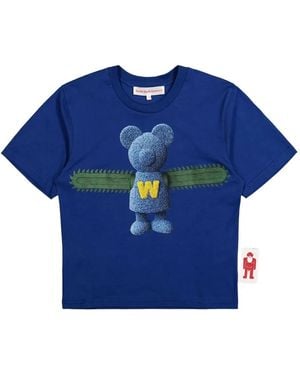 Walter Van Beirendonck Bear Micro T-Shirt - Blue