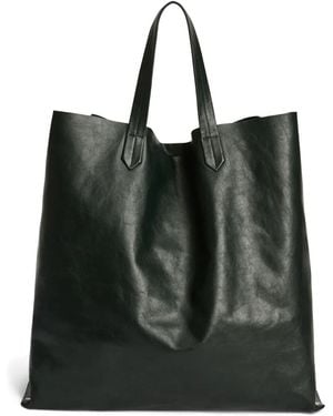 Jil Sander エンボス ハンドバッグ - ブラック