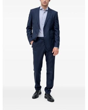 BOSS Textured Suit - Blue