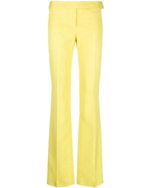 Stella McCartney Pantalones De Vestir Rectos - Amarillo