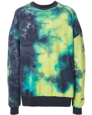 Juun.J Sweater Met Tie-Dye Print - Blauw