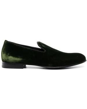 D4.0 Fodera Slip-On Velvet Loafers - Black