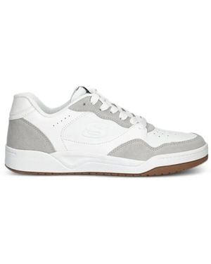 Skechers Perforated Panelled Sneakers - White