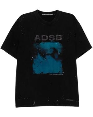 ANDERSSON BELL Whale Printed T-Shirt - Black