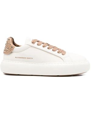 Alexander Smith Soho Leather Trainers - White