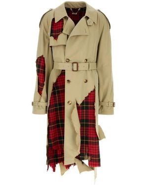 McQueen Trenchcoat Mit Gürtel - Mehrfarbig